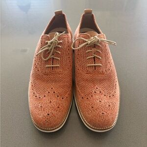 Cole Haan Men's Orange Knit Oxfords